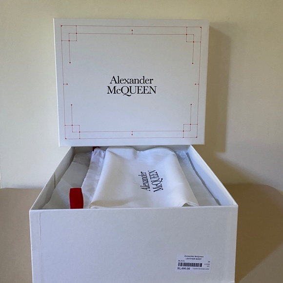 Alexander McQueen Black platform Ankle Boots US8 - Picture 14 of 16